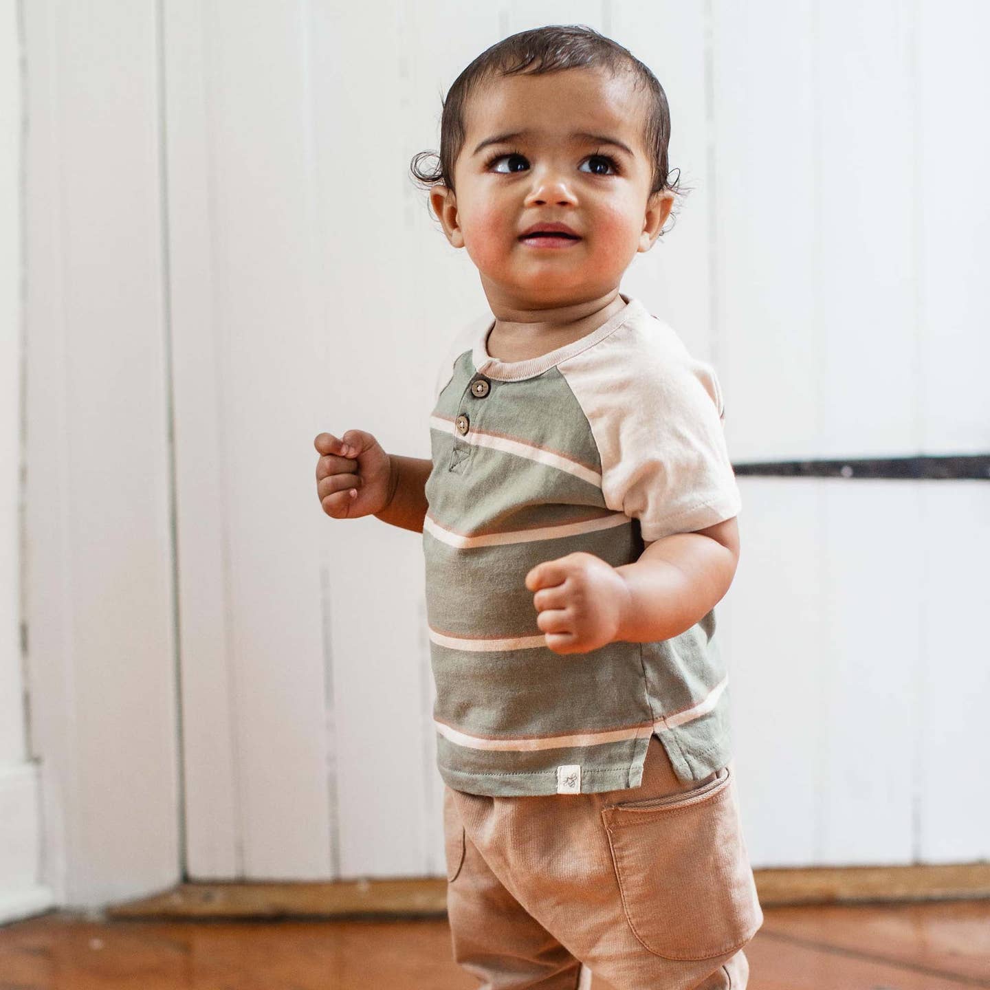 Holland Stripe Infant Tee Set