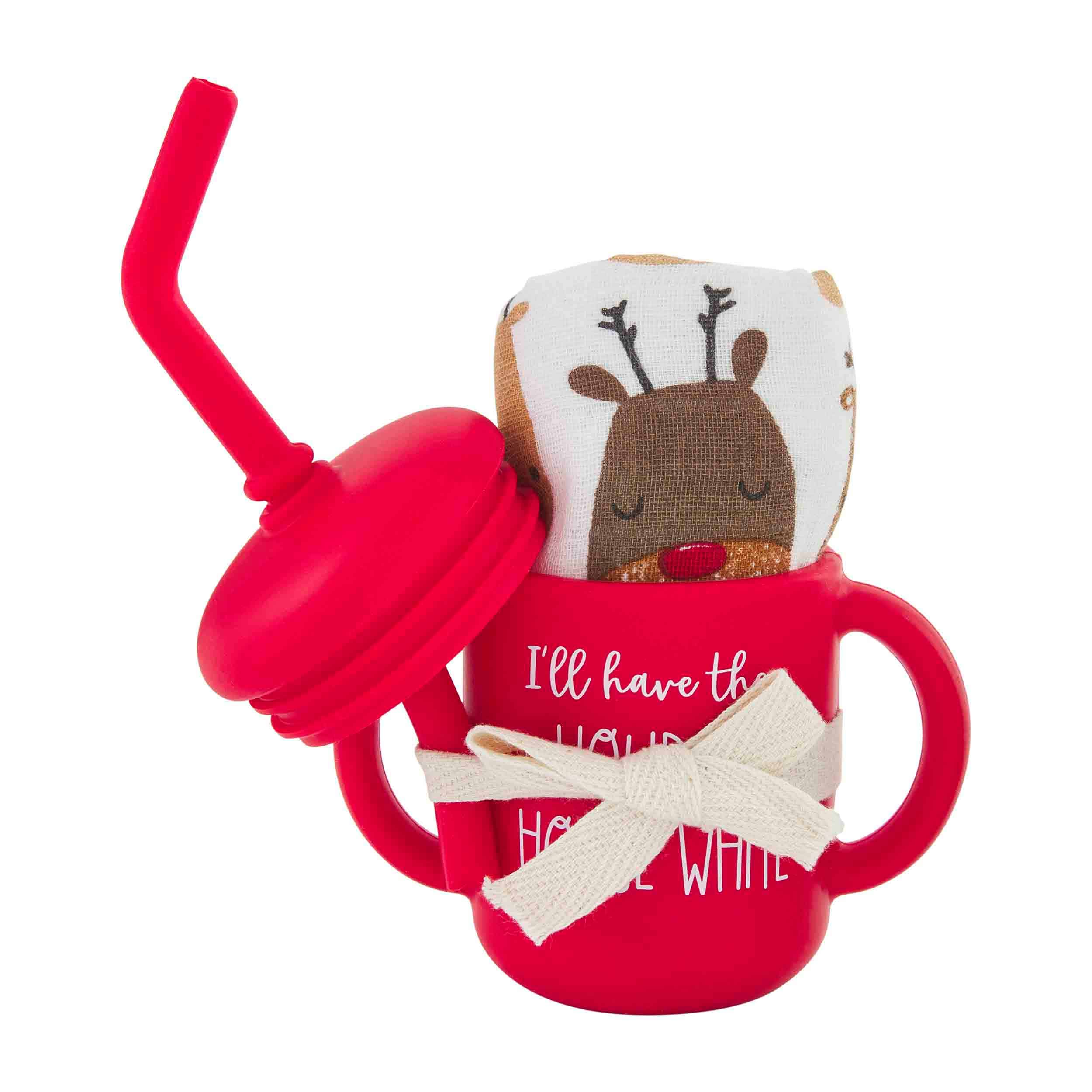 Mud Pie -Christmas Bib & cup Set