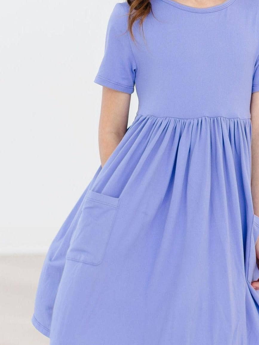 M&R08-Periwinkle S/S Pocket Twirl Dress