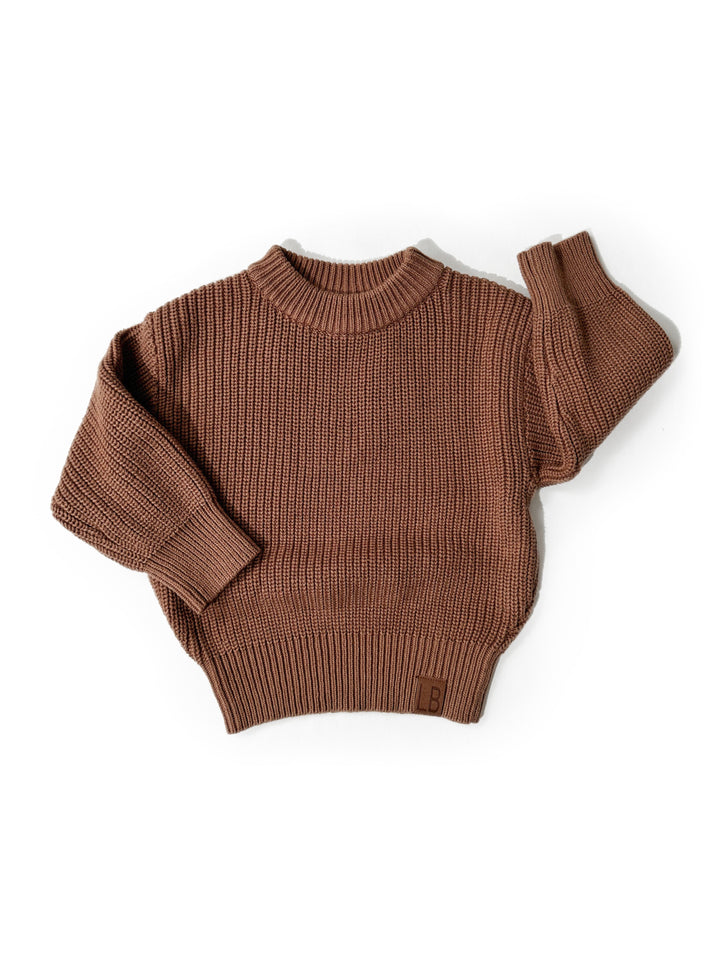 Little Bipsy- cHuNkY kNiT - nUtMeG