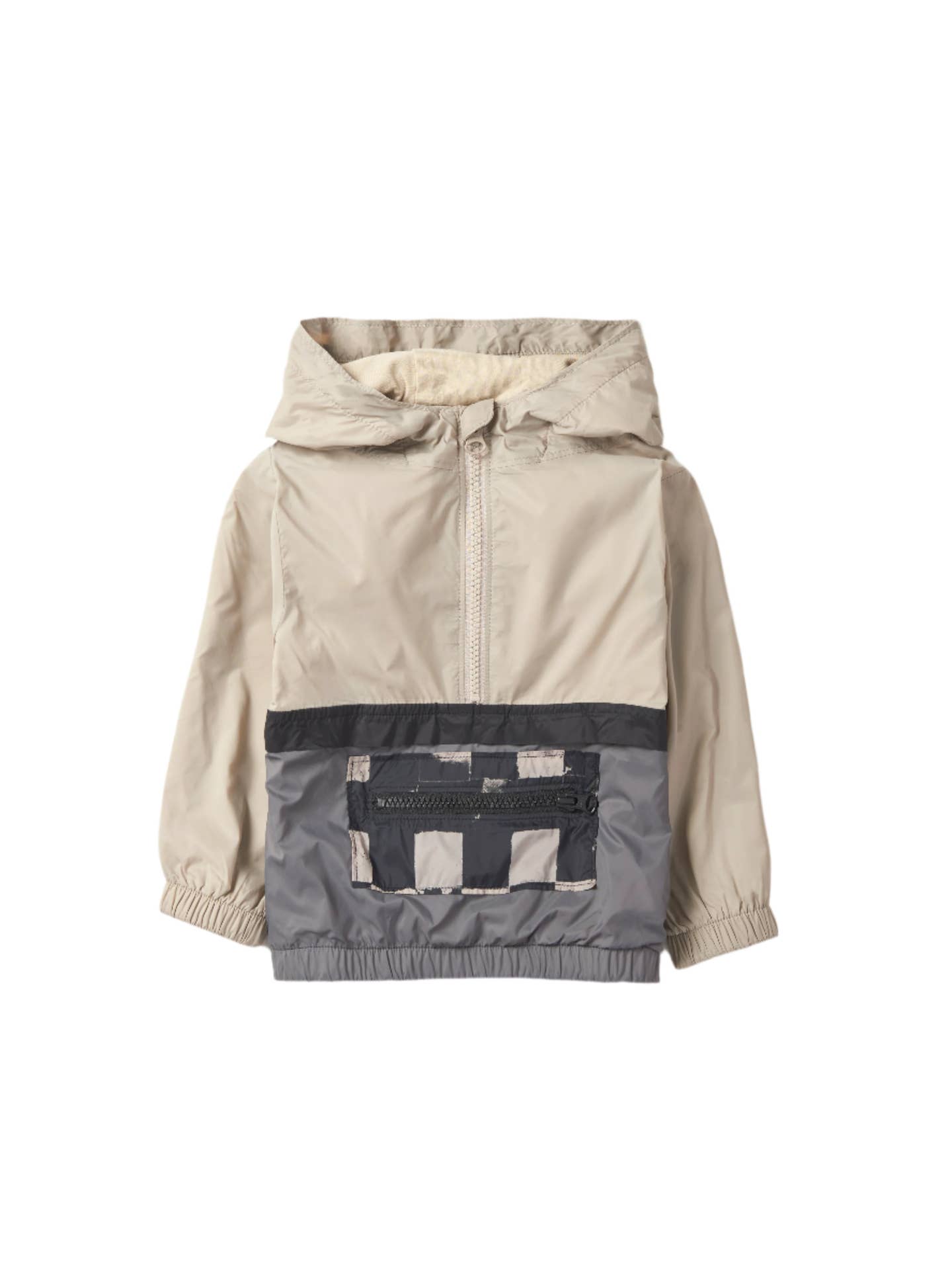 LB266-Check Block Windbreaker