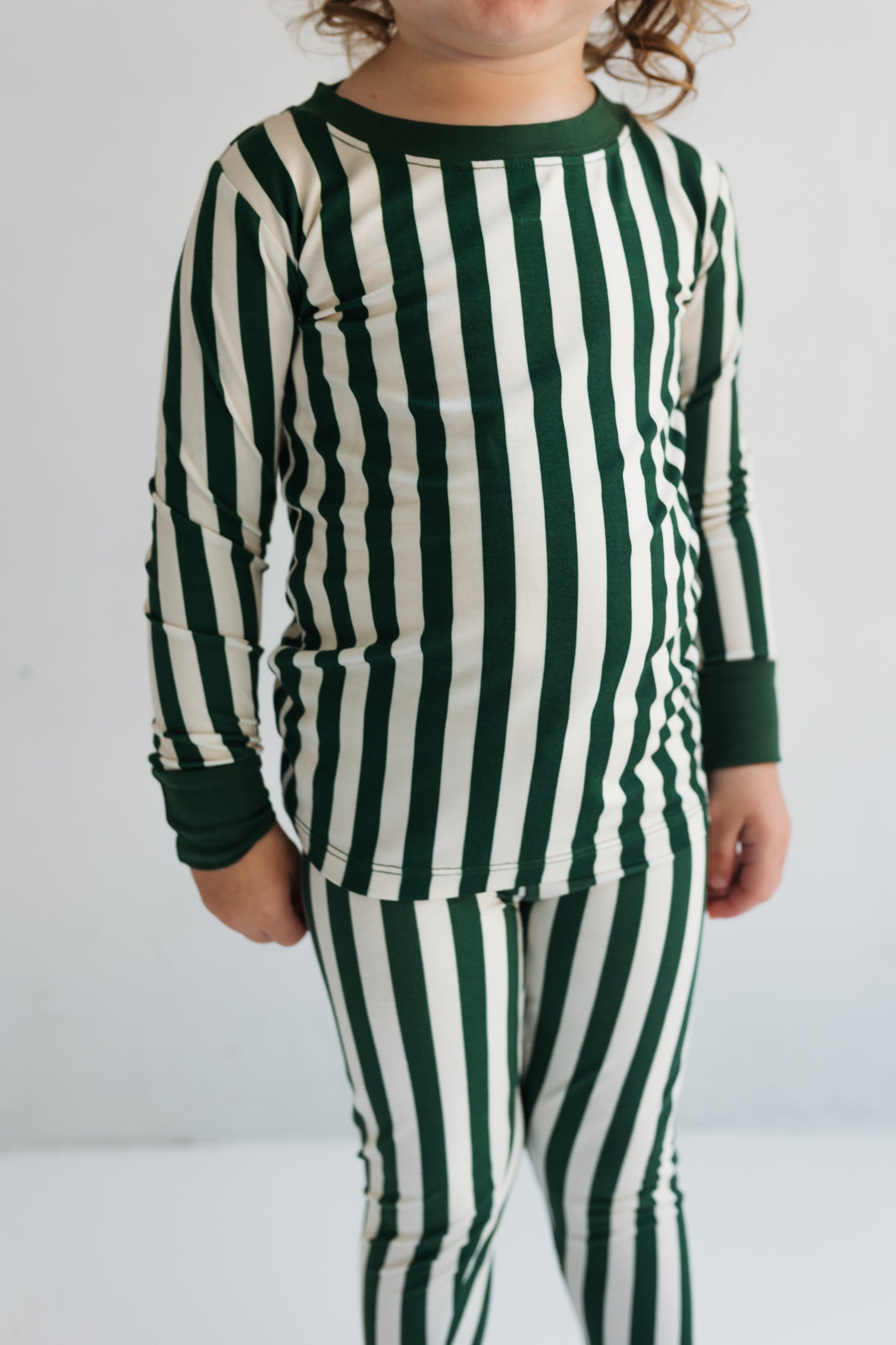 Green Stripe Two Piece Set