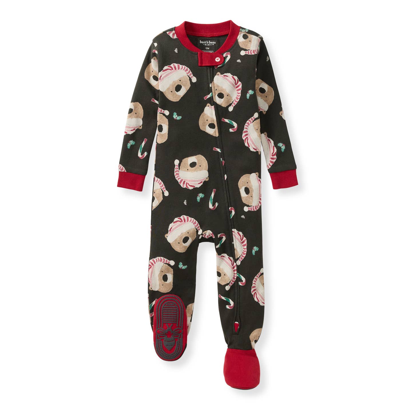Candy Cane Bears romper