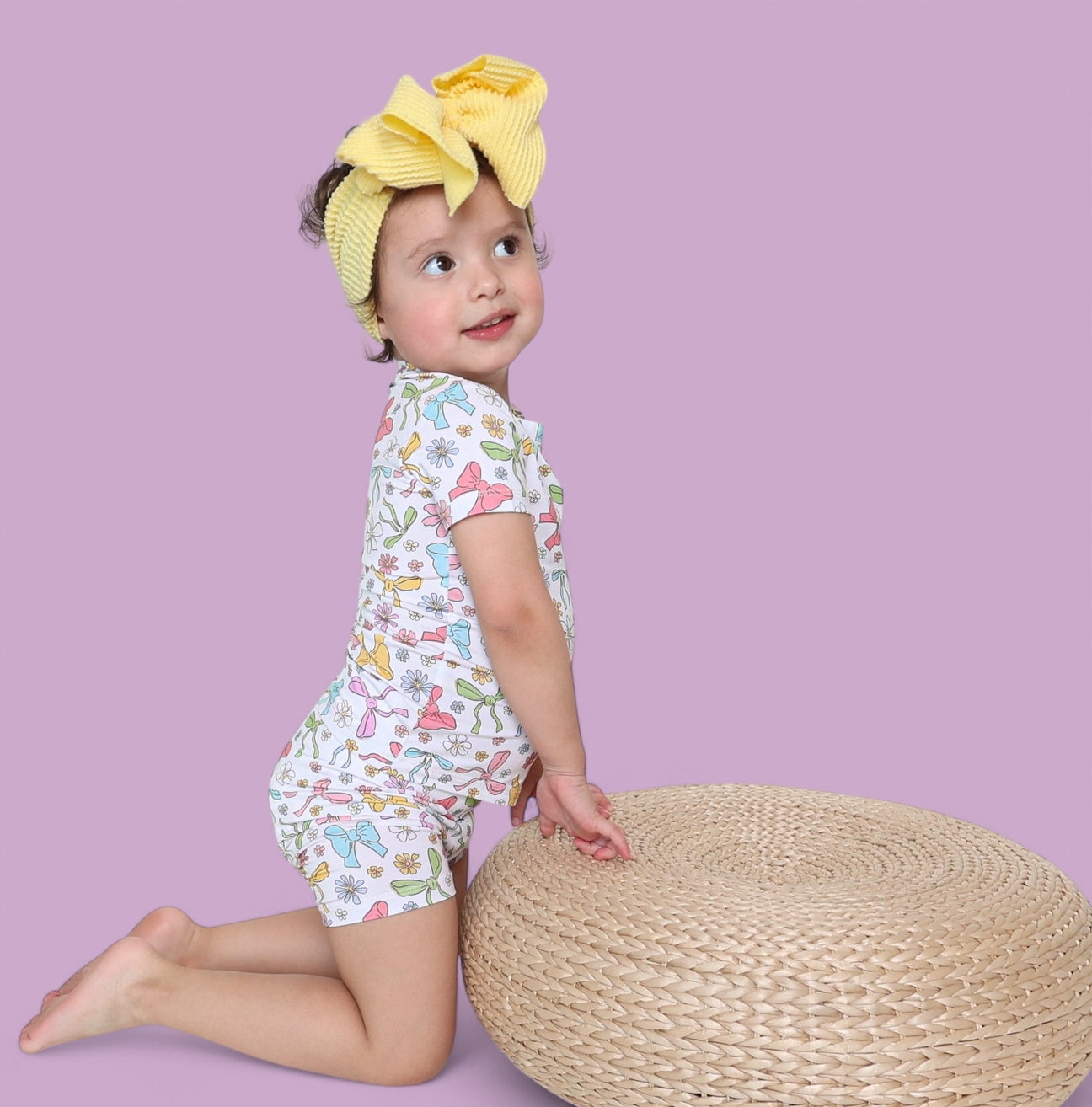 DBLC82-Bow Garden Dream Short Set