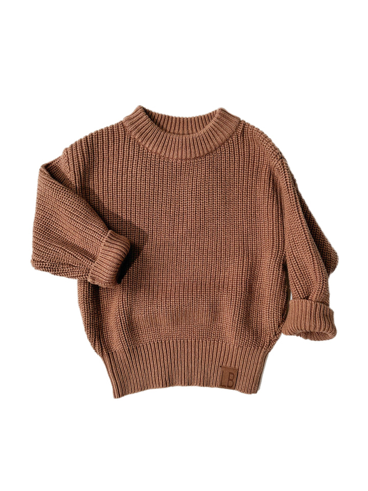 Little Bipsy- cHuNkY kNiT - nUtMeG