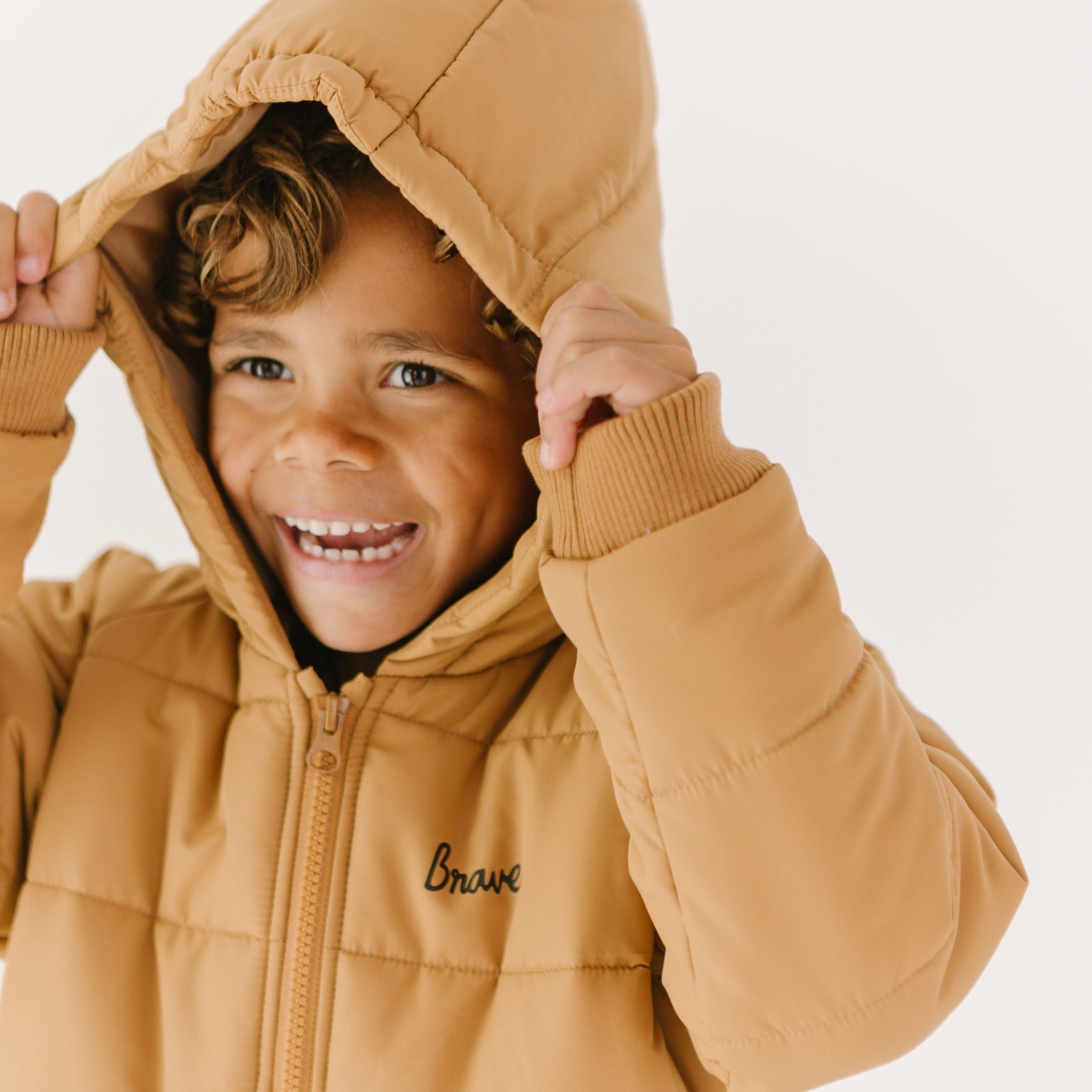 Brave Little Ones- Camel Puffer Jacket