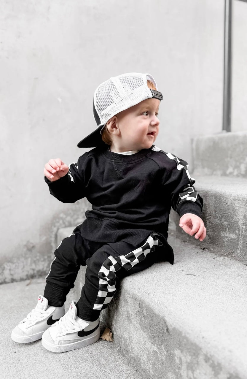 Stripe Checkered Joggers