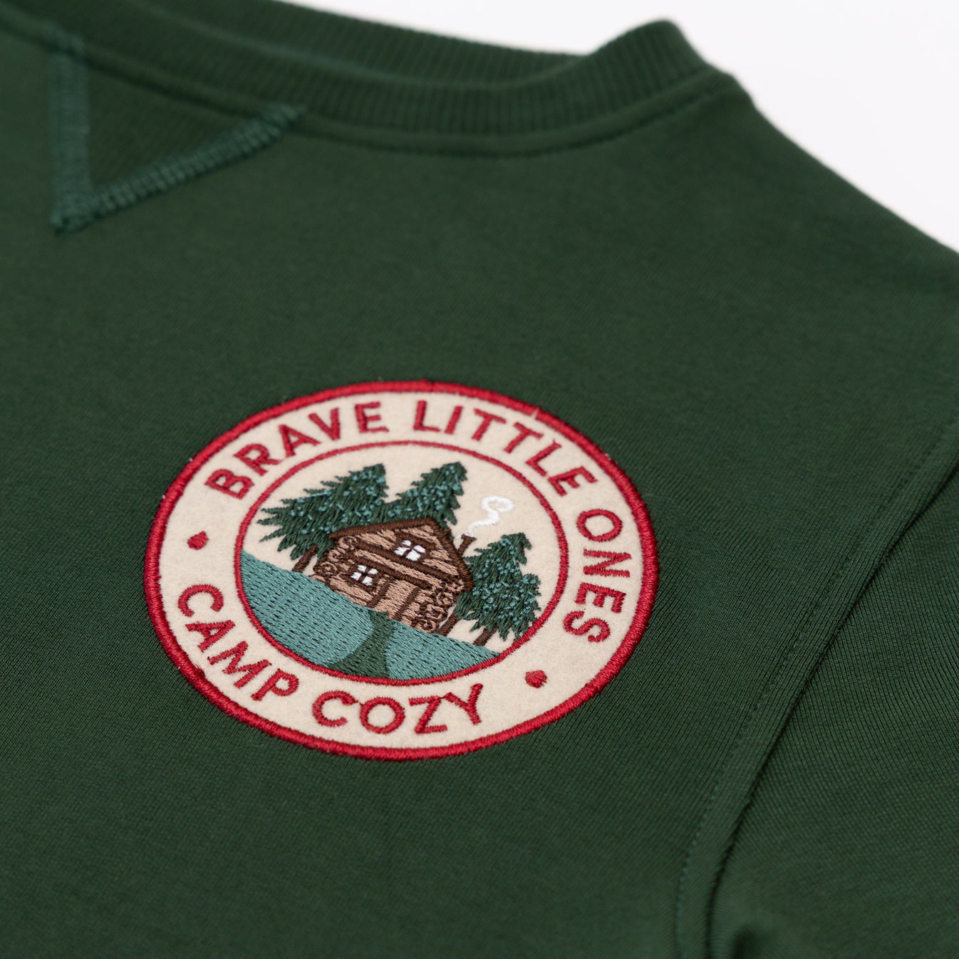 Camp Cozy Patch Bamboo Pullover