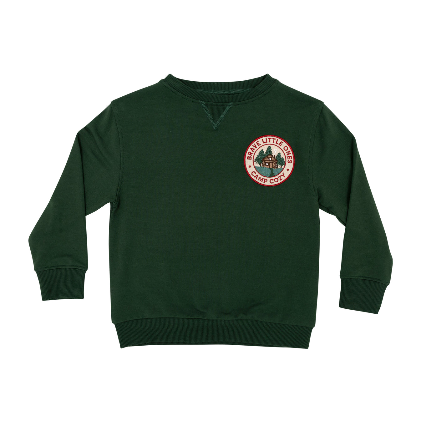Camp Cozy Patch Bamboo Pullover