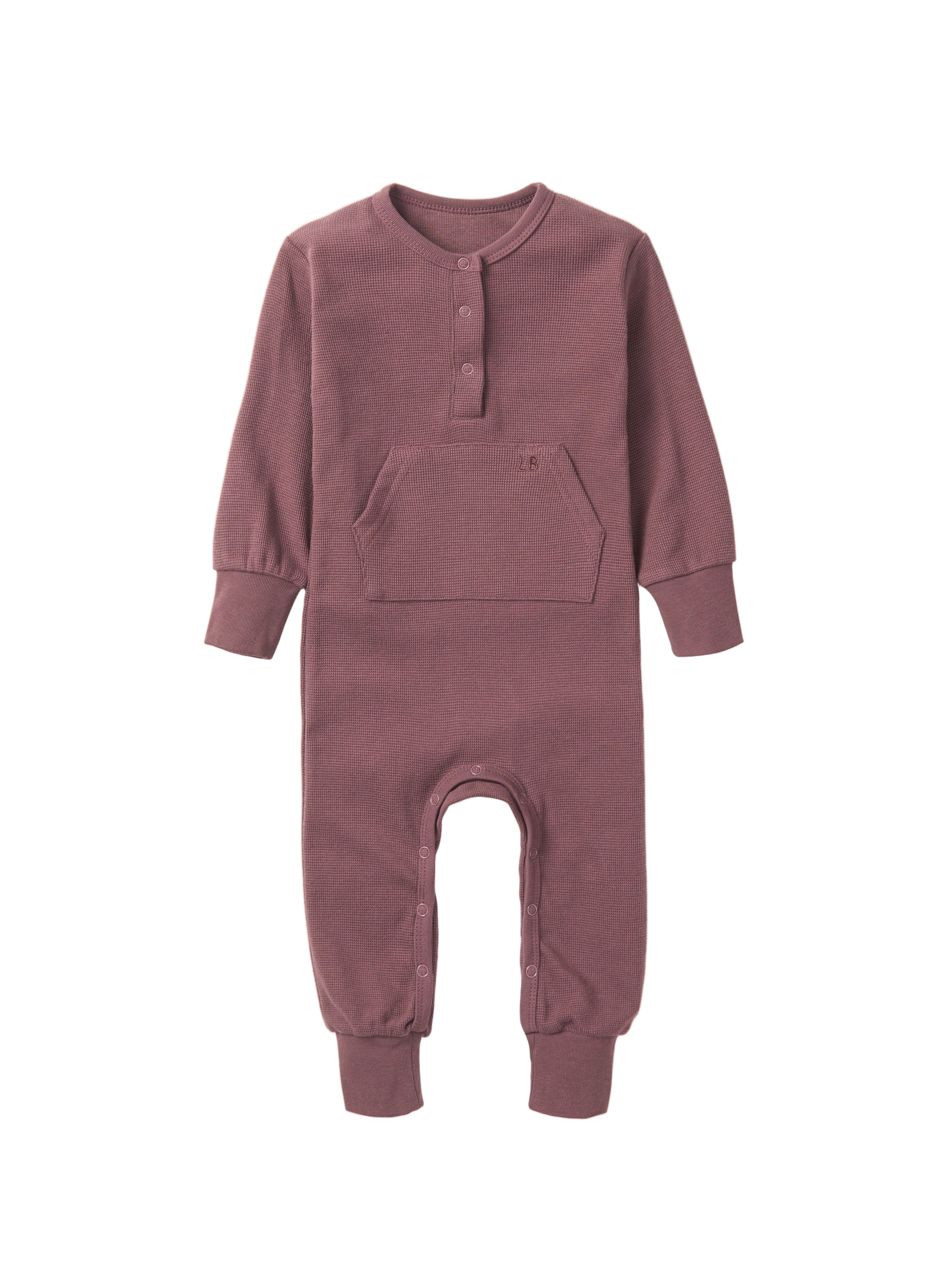 Waffle Romper - Huckleberry