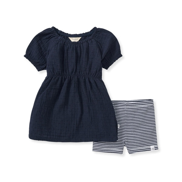 BBB279-Dotted Muslin Toddler Set