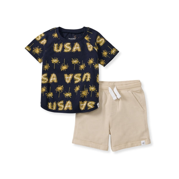 BBB280-USA Toddler Short Set