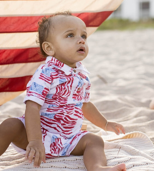 Majestic Flags Romper