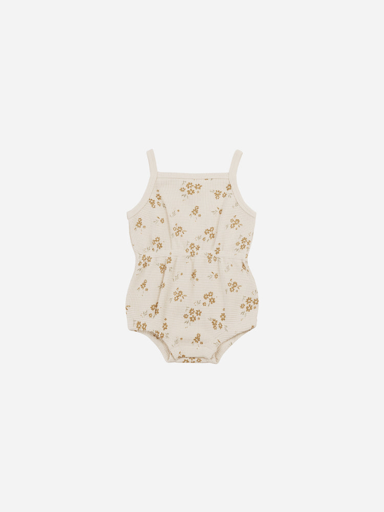 QM14- Honey Flower - Waffle Romper