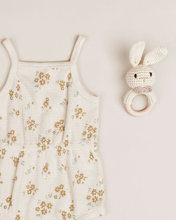 QM14- Honey Flower - Waffle Romper