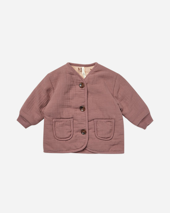 Quincy Mae- qUilTeD jAcKeT- FiG