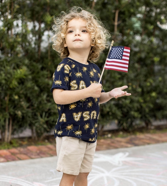 BBB280-USA Toddler Short Set