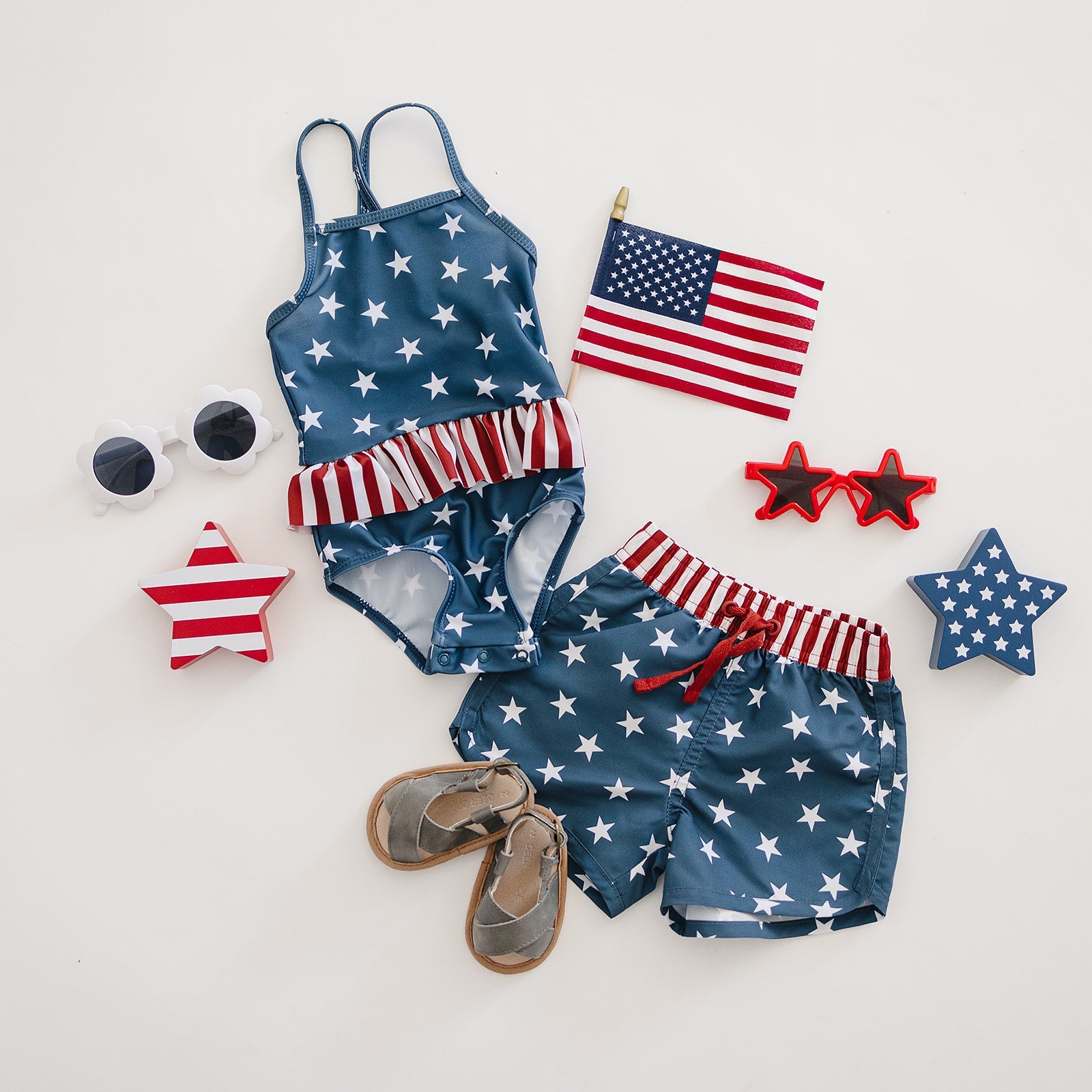 Mebie Baby- StArS & sTrIpEs OnE PiEcE sWiM