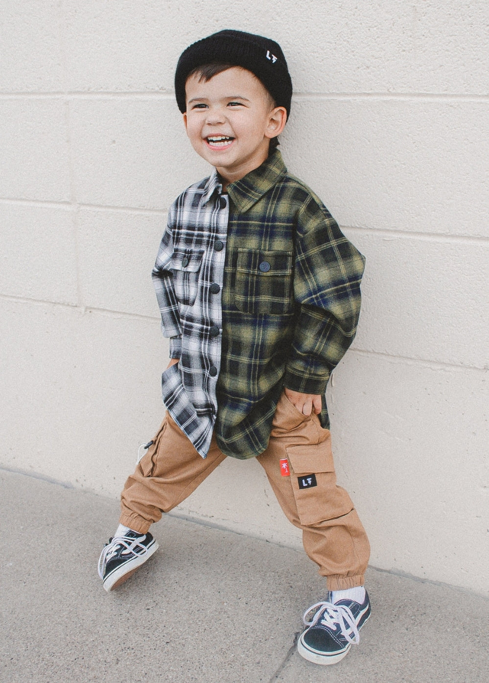 Two-Tone Flannel Black/Green