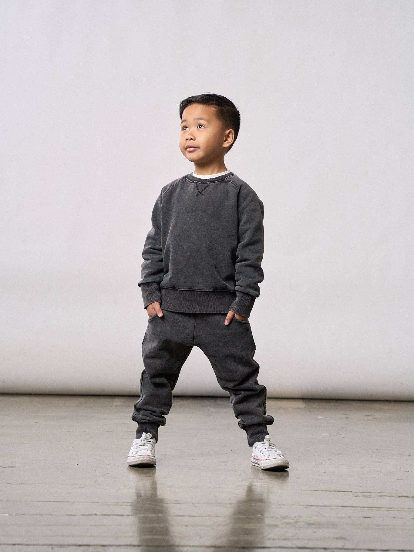 Acid Wash Jogger - Black