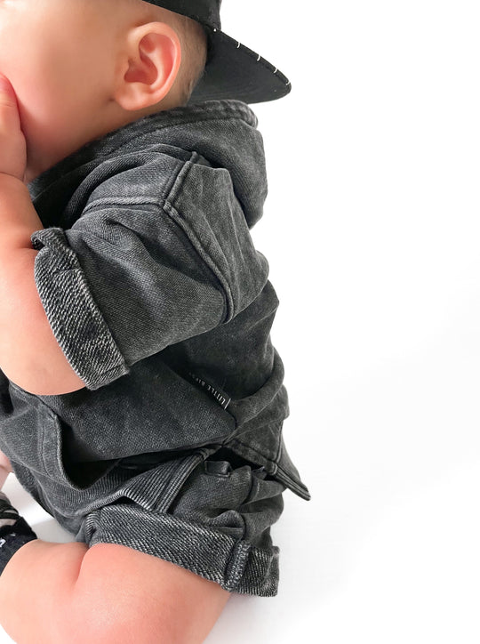 Little Bipsy Acid Wash Short Sleeve Hoodie: Black - Lagoon Baby + Toy  Shoppe - Little Bipsy Canada - Kids Summer Apparel Maple Ridge