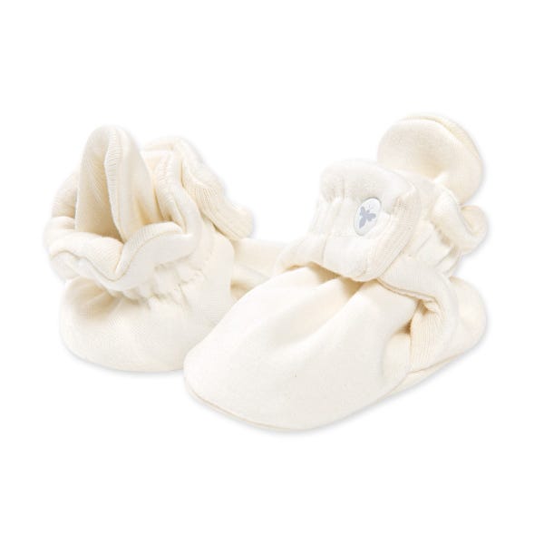 Burt's Bees Baby - Booties- EggShell