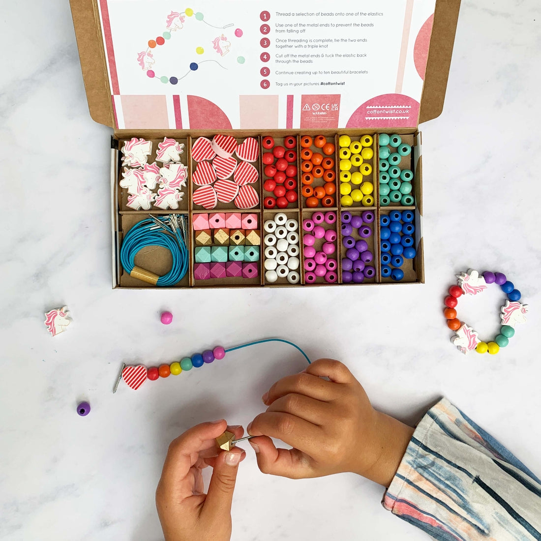 Cotton Twist-Unicorns & Rainbows - Bracelet Making Kit