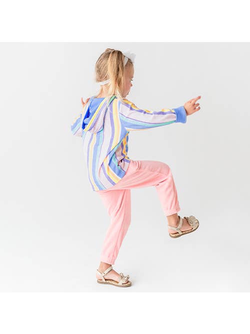 Ruffle Butts- Rainbow Terry Hoody