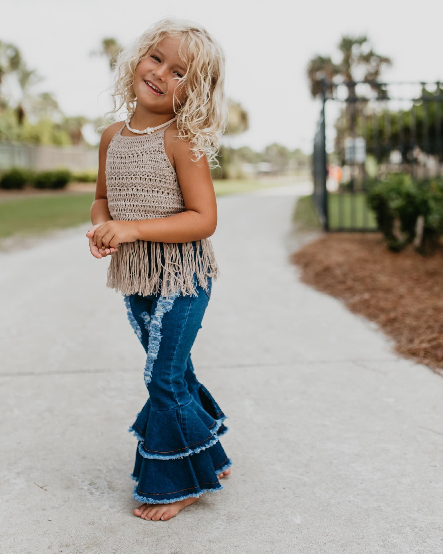 Bell Bottom Jeans - Single and Double Ruffle – Born This Way Boutique