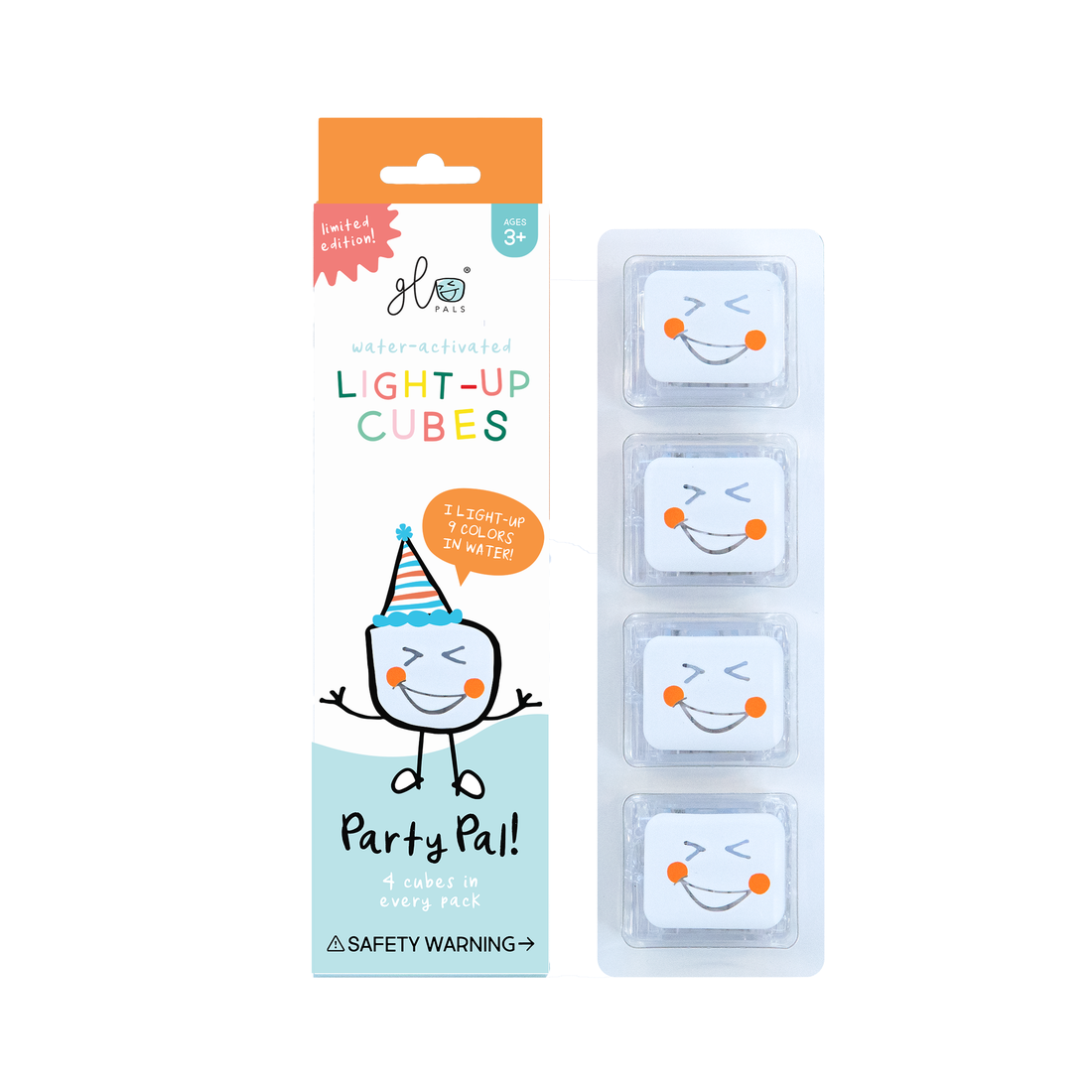 GloPals- Party Pal- Pack of 4 cubes