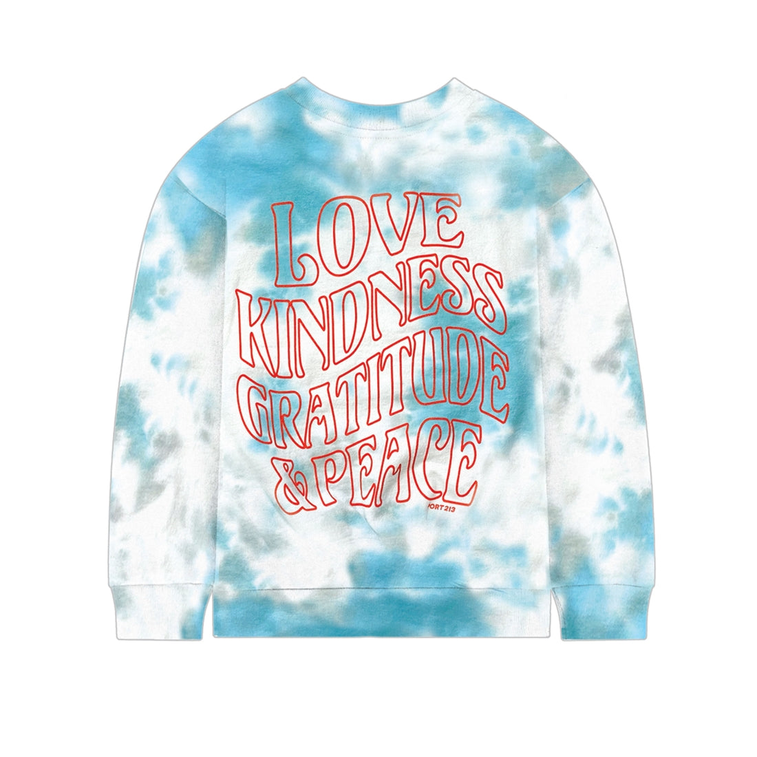 Port213-Love Kindness Tie-Dye Crew Neck-Unisex