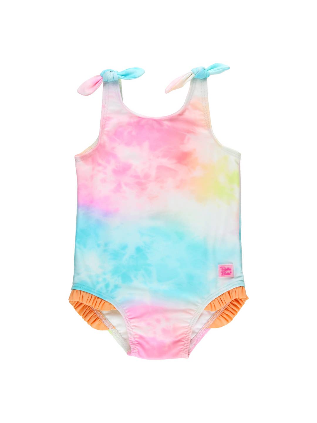 Ruffle Butts-Rainbow Tie Dye  One Piece