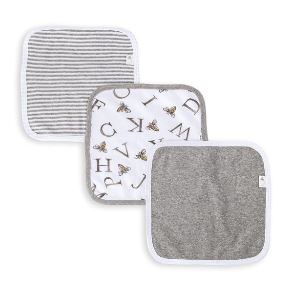 Burt's Bee Baby- Washcloths (set of 3)