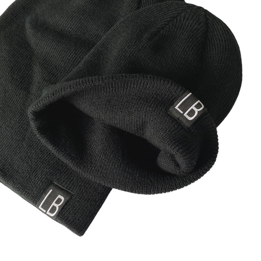 Little Bipsy- Knit Beanie- Black