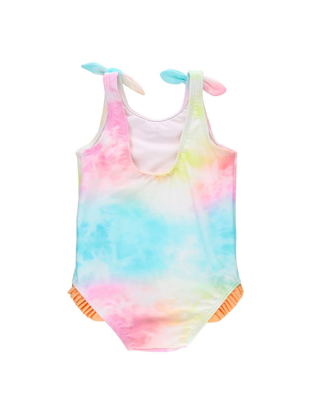 Ruffle Butts-Rainbow Tie Dye  One Piece