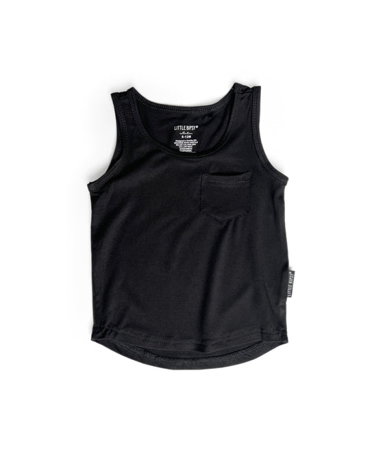 Little Bipsy- Bamboo Tank - Black