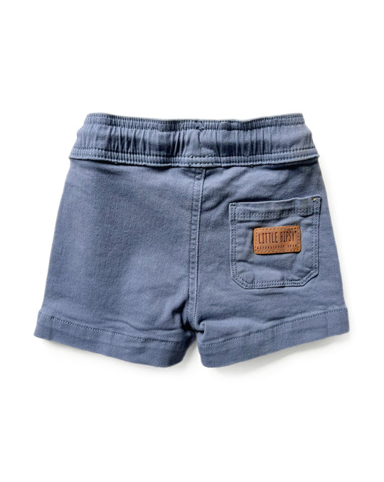 Little Bipsy- Cotton Twill Short - Blue