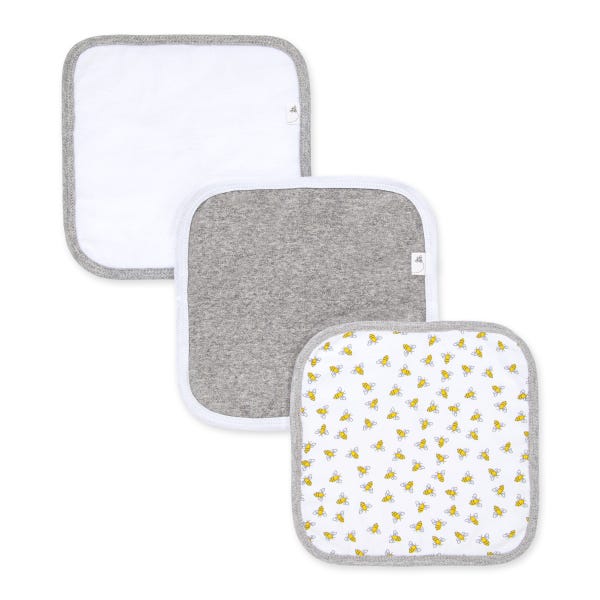 Burt's Bee Baby- Washcloths (set of 3)