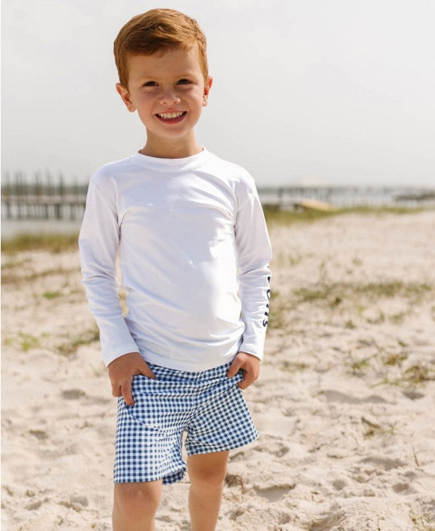 White Long Sleeve Rash Guard